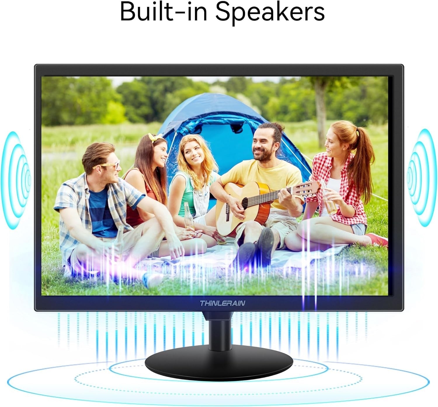 21.5 Inch PC Monitor 1920x1080p LED Display Computer Monitor with VGA/HDMI/AV/BN